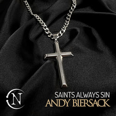 Silver Cross Necklace ~ Saints Always Sin by Andy Biersack ~ Limited Edition 100