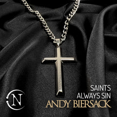 Silver Cross Necklace ~ Saints Always Sin by Andy Biersack ~ Limited Edition 100