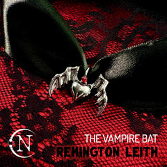 THE VAMPIRE BAT Tie on Satin Choker by Remington Leith ~AFTER DARK COLLECTION