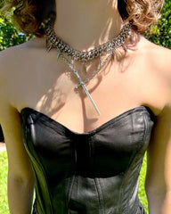 This Weight In My Chest Armor Mesh Necklace by Trevor Moseley