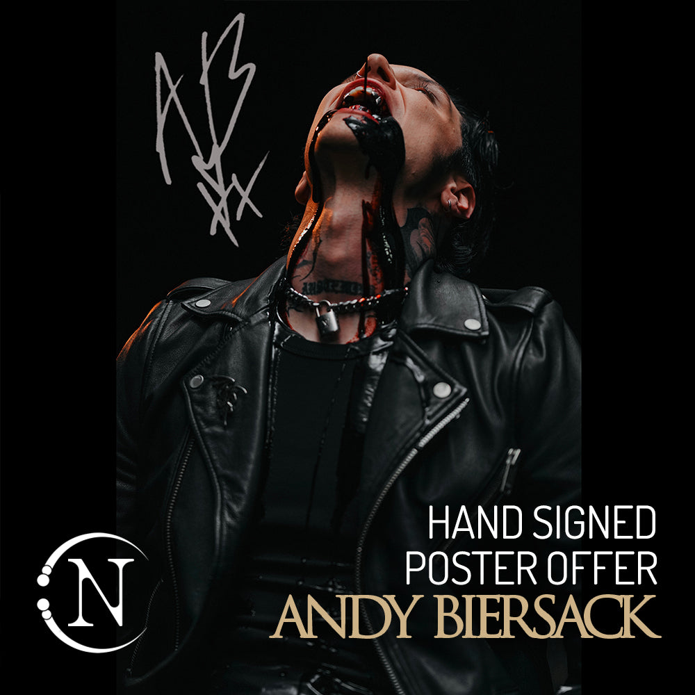 Hand Signed Andy Biersack Vindicate Poster 50% OFF with Any 2 Pieces CODE: VINDICATE50