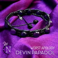 Gemstone Cord Bracelet ~ Worst Apology by Devin Papadol