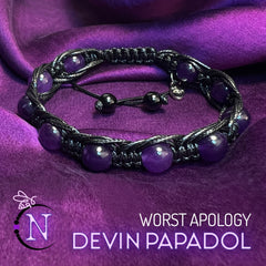 Gemstone Cord Bracelet ~ Worst Apology by Devin Papadol