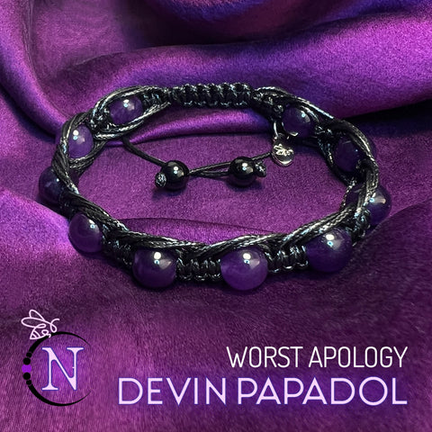 Gemstone Cord Bracelet ~ Worst Apology by Devin Papadol