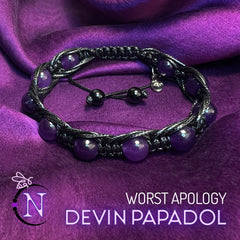 Gemstone Cord Bracelet ~ Worst Apology by Devin Papadol
