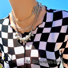 Remington Leith Silver 3 Piece NTIO Necklace/Choker Stack
