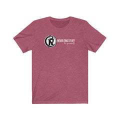 NEVER TAKE IT OFF - LOGO TEE
