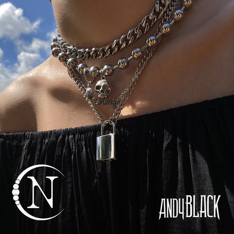Andy Biersack Don't Say Goodbye 3 Piece NTIO Necklace Stack
