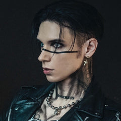 Andy Biersack Silver 3 Piece NTIO Necklace/Choker Stack