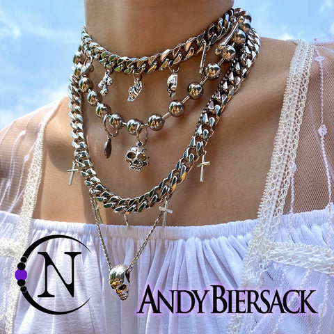 Andy Biersack The Night 2 Piece NTIO Necklace/Choker Stack