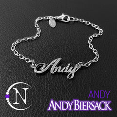 Chain Bracelet ~ Andy Nameplate  by Andy Biersack