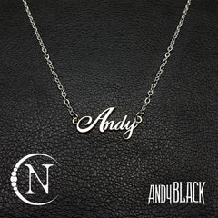 Necklace Pendant~ Andy Nameplate by Andy Biersack