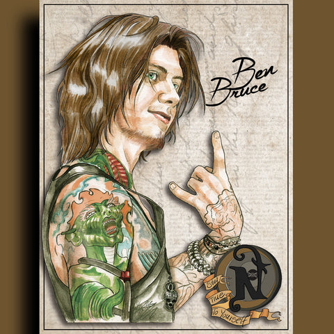 Ben Bruce - ARTIST POSTER by XOBillie