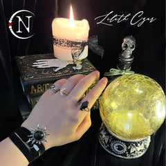 Black Blazing Sun Choker/Bracelet Necklace by Lilith Czar *3 More