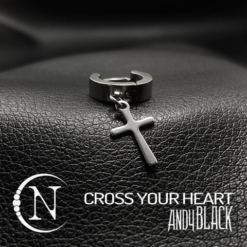 Earring Cross Your Heart NTIO by Andy Biersack