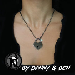 Gunmetal One From the Heart NTIO Necklace Danny Worsnop & Ben Bruce