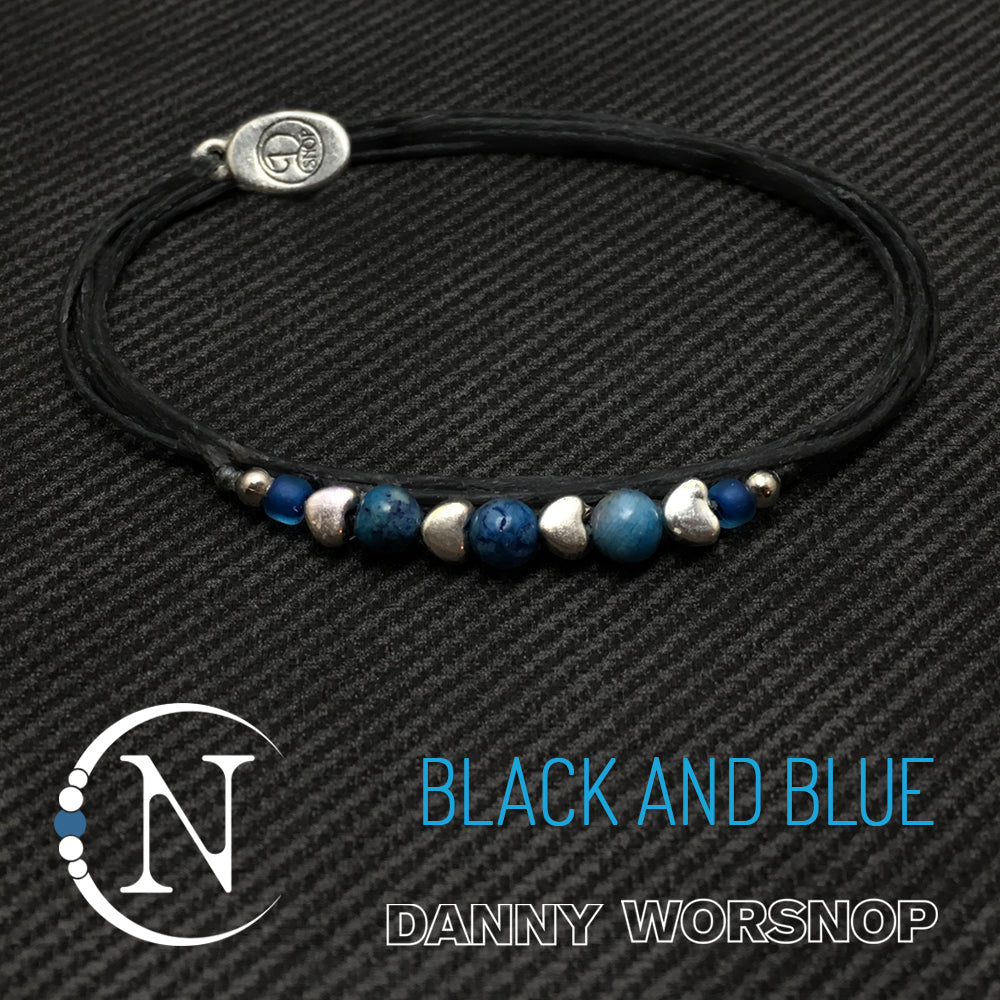 Black And Blue NTIO Bracelet by Danny Worsnop