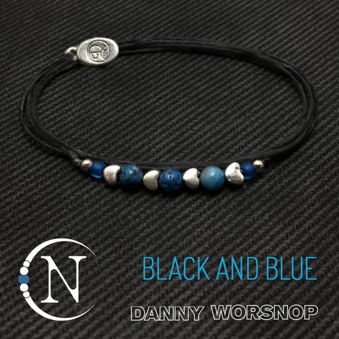 Black And Blue NTIO Bracelet by Danny Worsnop