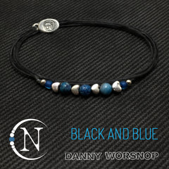 Black And Blue NTIO Bracelet by Danny Worsnop
