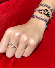 Wash Away All the Thoughts Red NTIO Bracelet  by Derek Discanio - RETIRING