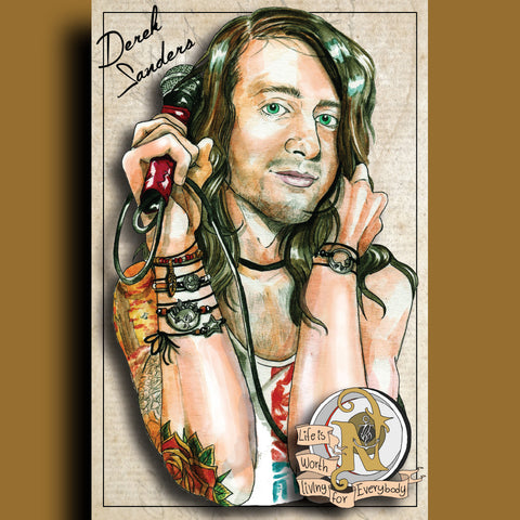 Derek Sanders - ARTIST POSTER by XOBillie