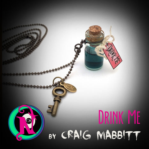 Drink Me NTIO Vial Necklace by Craig Mabbitt ~Alt Press Alumni