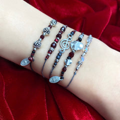 January Garnet NTIO Birthstone Bracelet