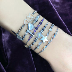 February Amethyst NTIO Birthstone Bracelet