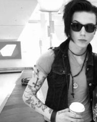 NTIO Rosary Necklace Knives and Pens by Andy Biersack