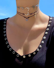 3 Piece Stay Happy Not Crappy NTIO Bracelet/Choker Bundle by Johnnie Guilbert
