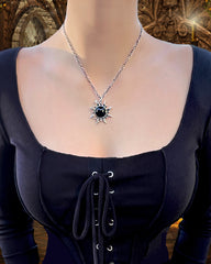 Black Blazing Sun Choker/Bracelet Necklace by Lilith Czar *3 More