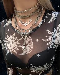 100 Little Deaths Oversized Ball Chain Choker by Lilith Czar
