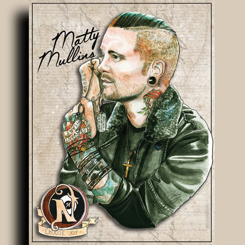 Matty Mullins - ARTIST POSTER by XOBillie