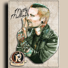 Matty Mullins - ARTIST POSTER by XOBillie