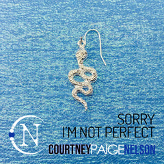 Earring ~ Sorry I'm Not Perfect by Courtney Paige Nelson