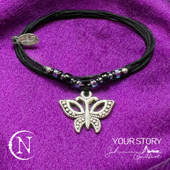 3 Piece Stay Happy Not Crappy NTIO Bracelet/Choker Bundle by Johnnie Guilbert