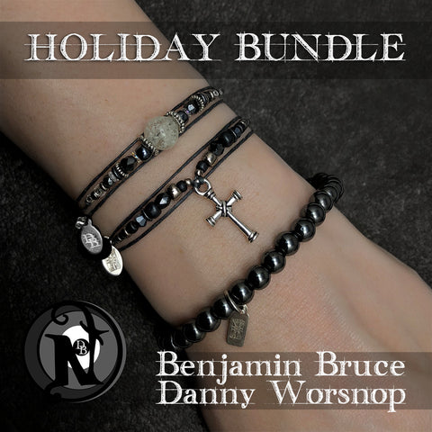 Silver 3 Piece Holiday NTIO Bracelet Bundle by Ben Bruce