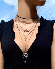 Holy Water Mini Rosary NTIO Necklace by Andy Biersack ~ Halloween 5 More