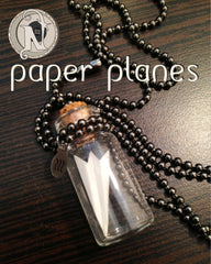 Paper Planes NTIO Vial Necklace by Spencer Chamberlain